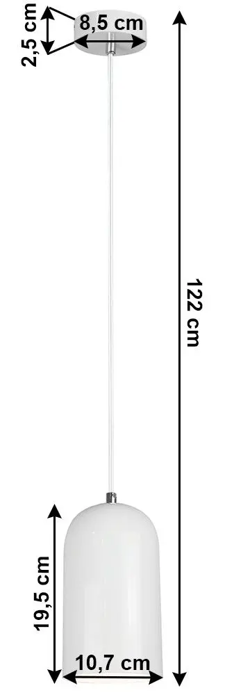 Lampa suspendata Tempo Kondela Luken (White)