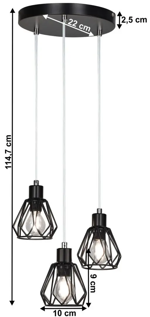 Подвесной светильник Tempo Kondela Okira Tip 1 (Black)