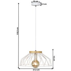 Подвесной светильник Tempo Kondela Trex Tip 2 (White/Natural) Thumb
