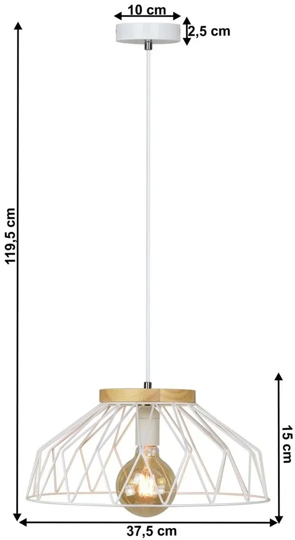 Подвесной светильник Tempo Kondela Trex Tip 2 (White/Natural)