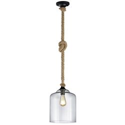 Lampa suspendata Trio Judith 302900102 (Black/Transparent)