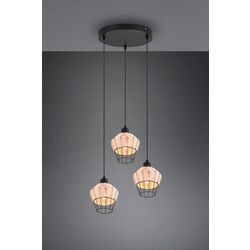 Lampa suspendata Trio Borka R31263336 (Black/Wood) Thumb