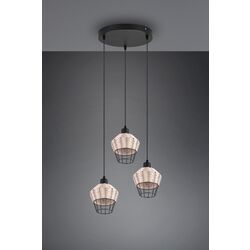Lampa suspendata Trio Borka R31263336 (Black/Wood) Thumb