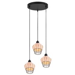 Lampa suspendata Trio Borka R31263336 (Black/Wood)