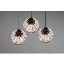 Lampa suspendata Trio Borka R31263336 (Black/Wood) Thumb