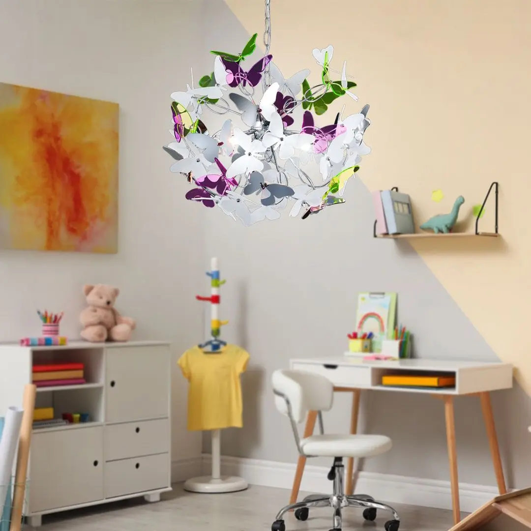 Lampa suspendata Trio Butterfly (Multicolor)