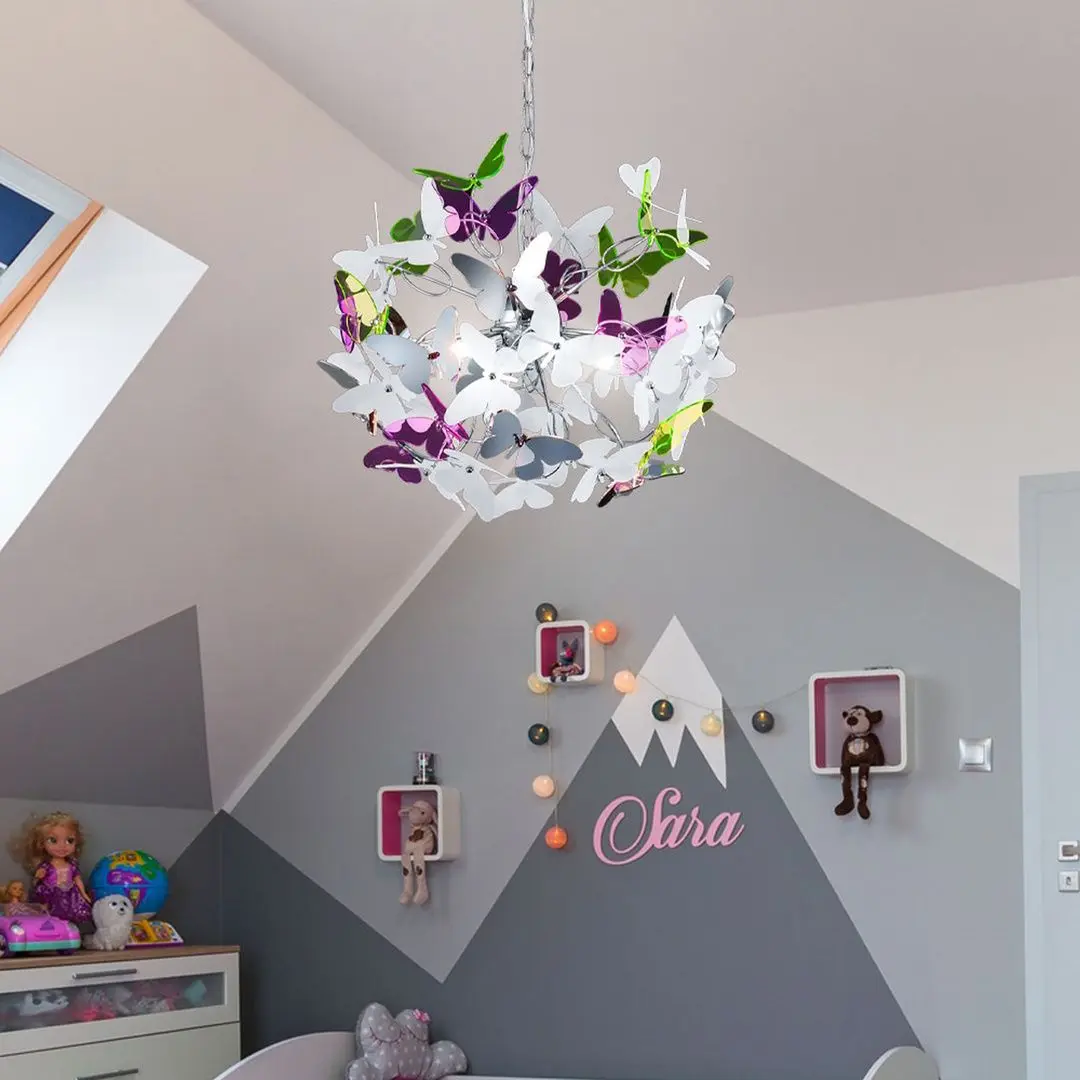 Lampa suspendata Trio Butterfly (Multicolor)