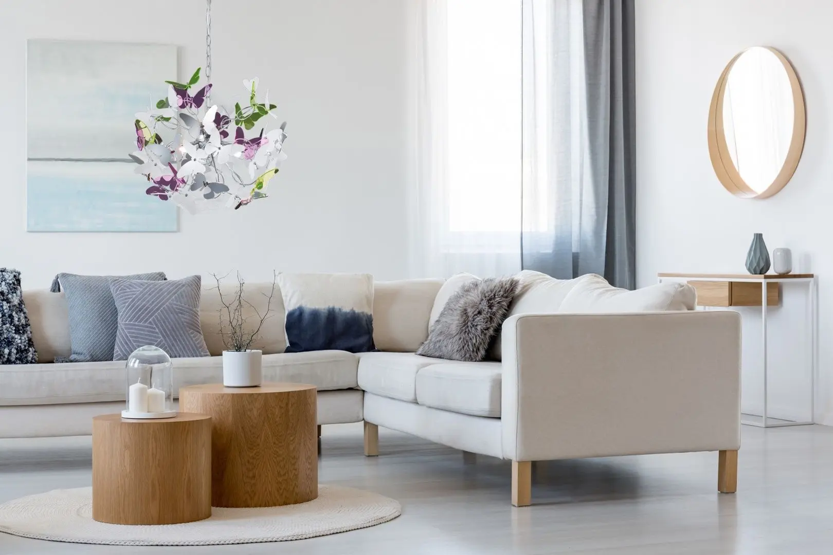 Lampa suspendata Trio Butterfly (Multicolor)