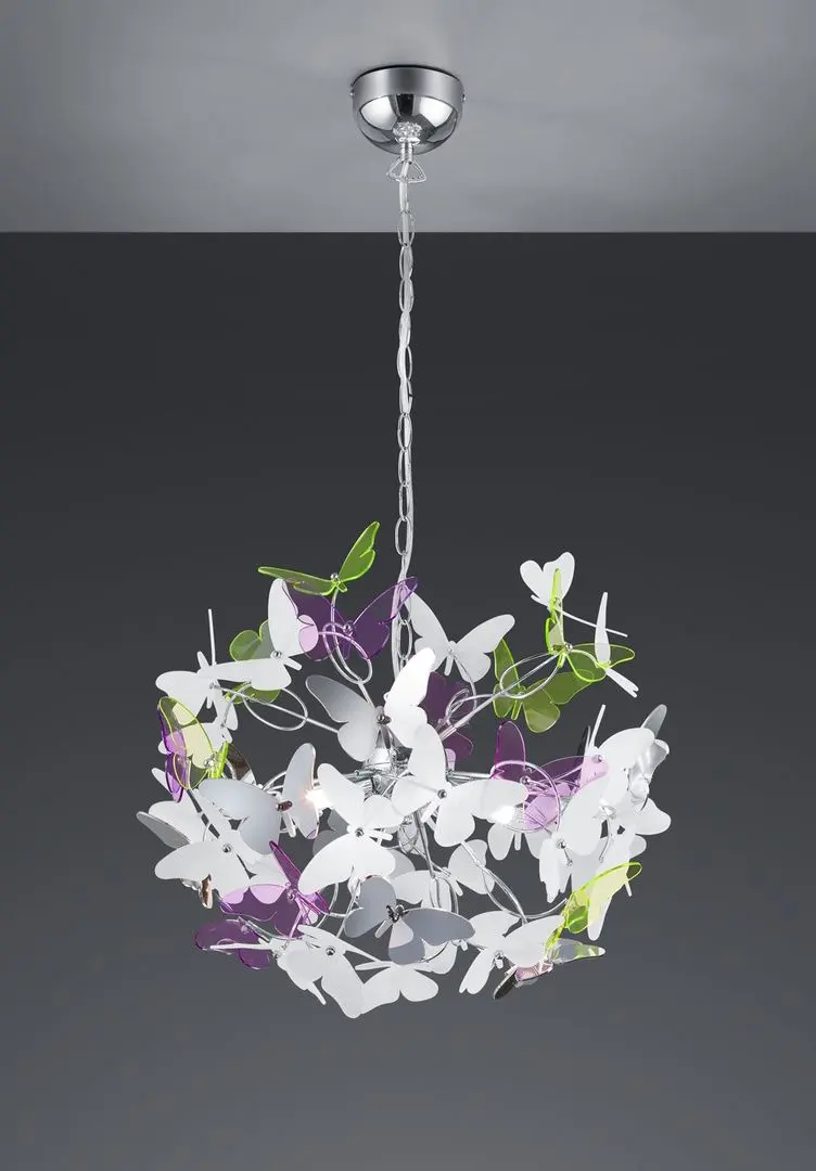Lampa suspendata Trio Butterfly (Multicolor)