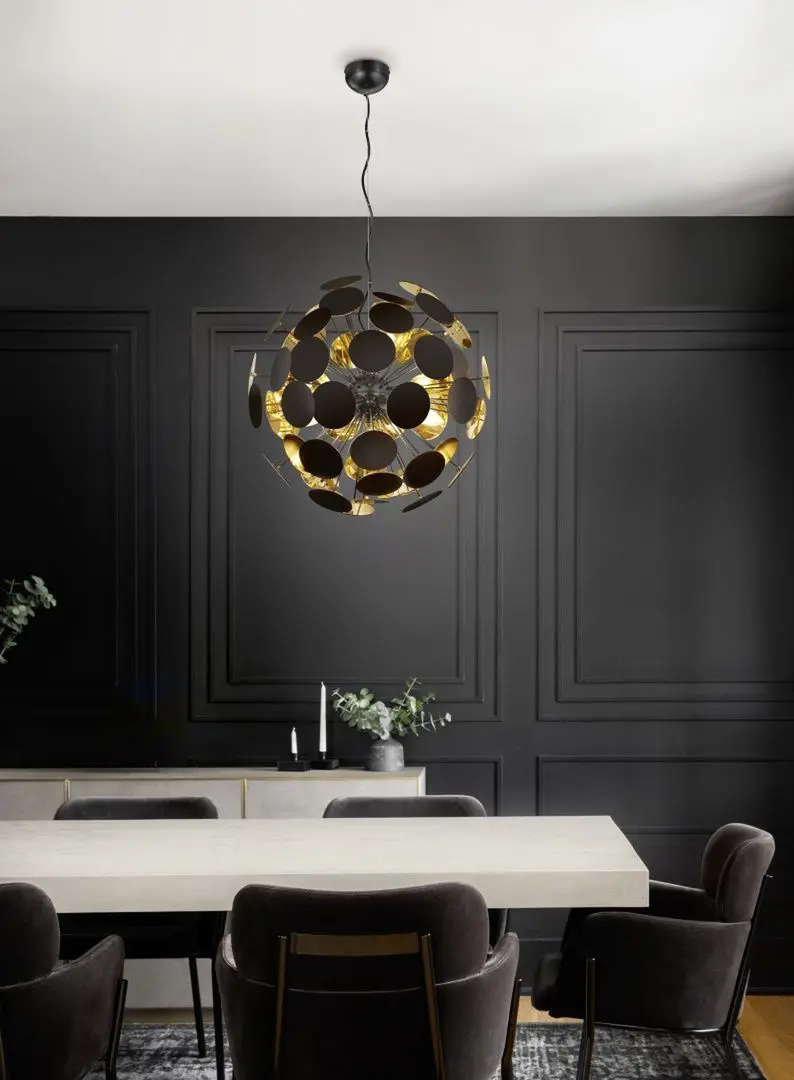 Lampa suspendata Trio Discalgo (Black Matte)