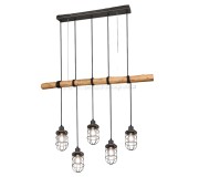 Lampa suspendata Trio Forester 308100567 (Black/Wood)