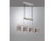 Lampa suspendata Trio Garda (Nickel Matte/Taupe)