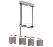 Lampa suspendata Trio Garda (Nickel Matte/Taupe)