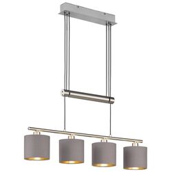 Lampa suspendata Trio Garda (Nickel Matte/Taupe)