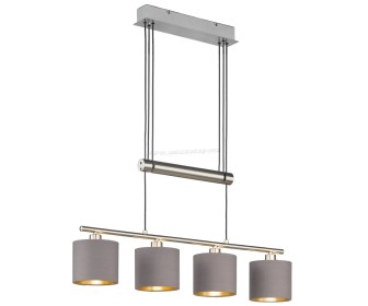 Lampa suspendata Trio Garda (Nickel Matte/Taupe)