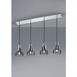 Подвесной светильник Trio Kolani 4xE14 (Chrome/Smoke) Thumb