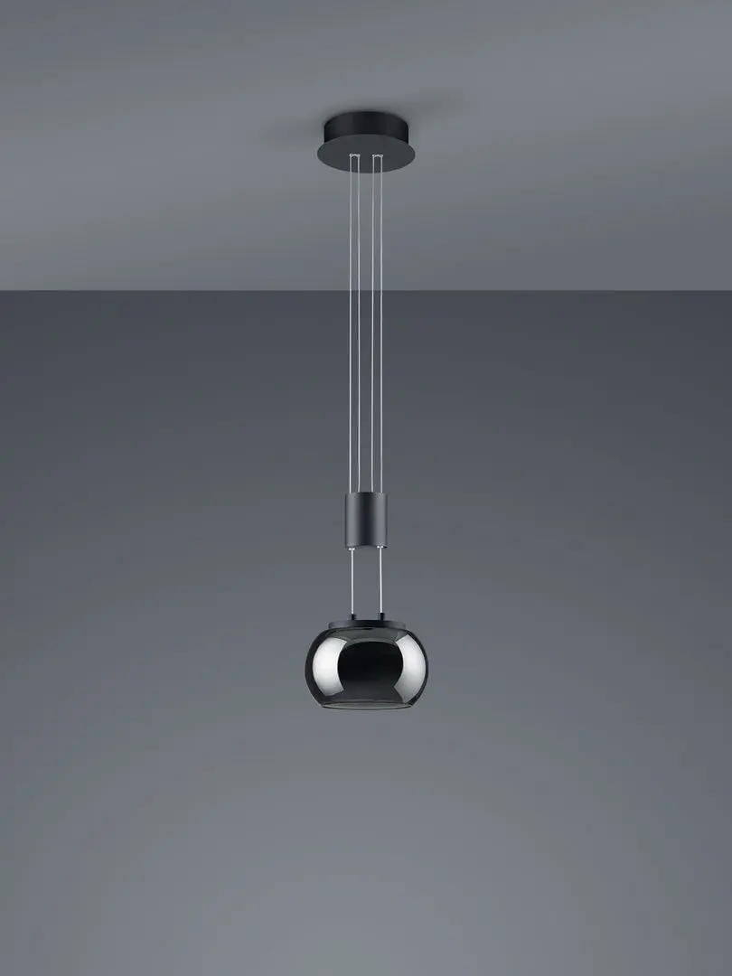 Подвесной светильник Trio Madison 342010132 (Black Matte)