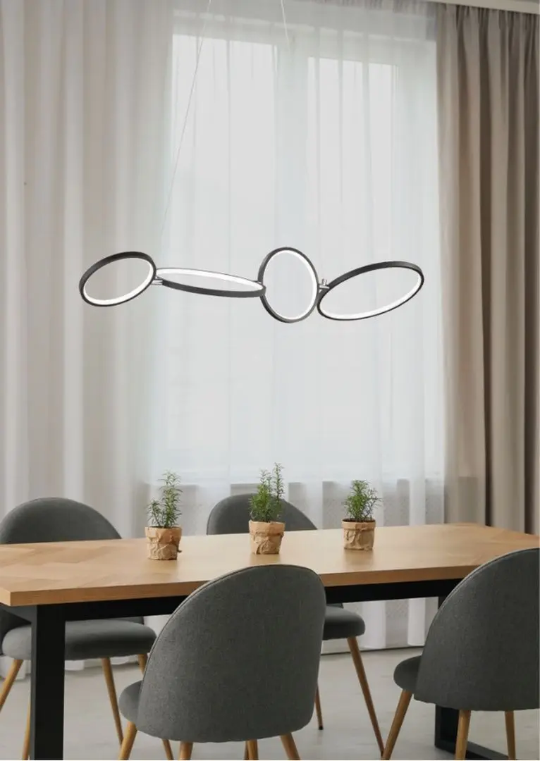 Подвесной светильник Trio Rondo (Black Matte)