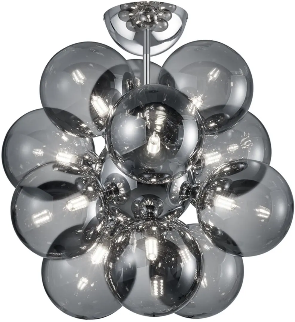 Потолочный светильник Trio Alicia 607601206 (Chrome/Smoke)