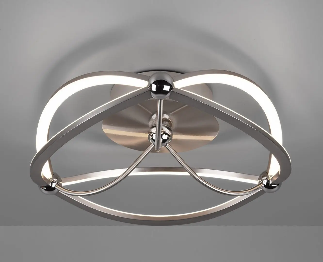 Потолочный светильник Trio Charivari 621210107 (Nickel Matte)