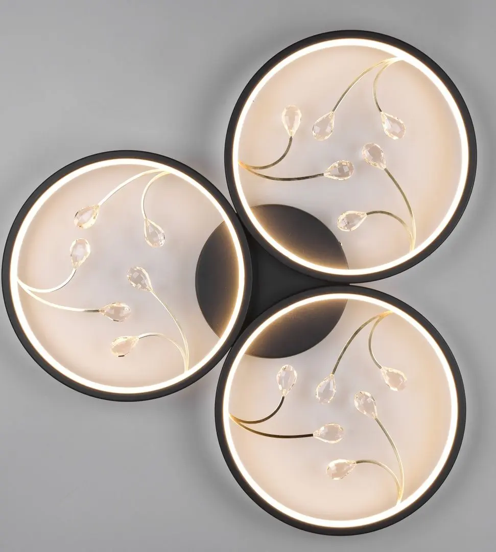 Plafoniera Trio Groovy 642110332 (Black Matte)