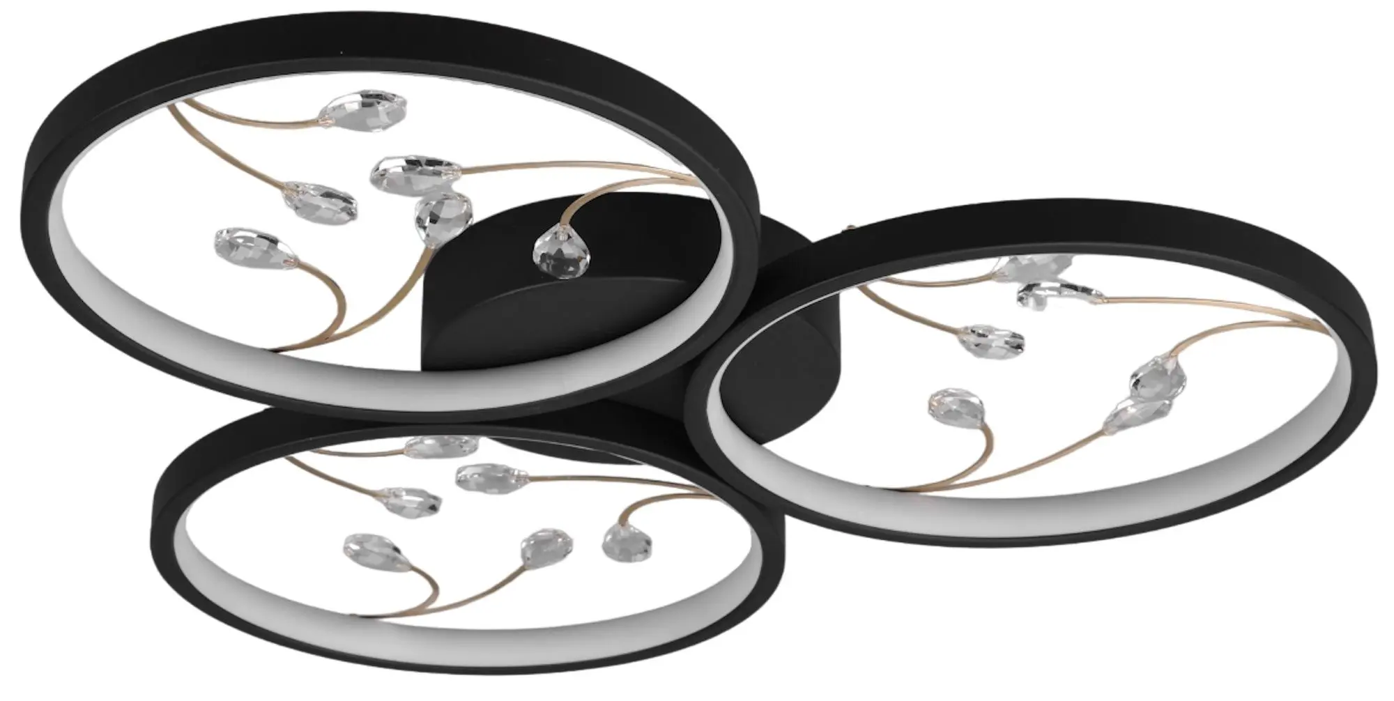 Plafoniera Trio Groovy 642110332 (Black Matte)