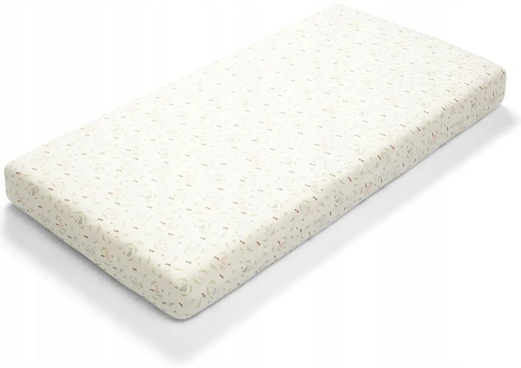 Простынь на резинке BabyOno Forest 120x60 (White) - 3