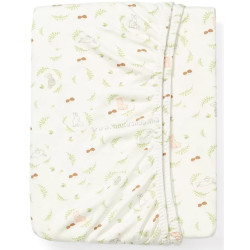 Простынь на резинке BabyOno Forest 120x60 (White)