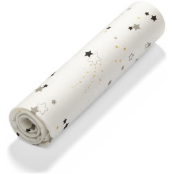 Простынь на резинке BabyOno Stardust 120x60 (White) Thumb