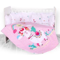 Детское постельное белье Bertoni (Lorelli) Lily Happy Lama Set (Pink)