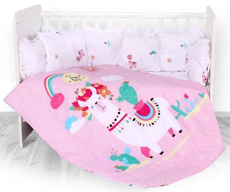 Детское постельное белье Bertoni (Lorelli) Lily Happy Lama Set (Pink)