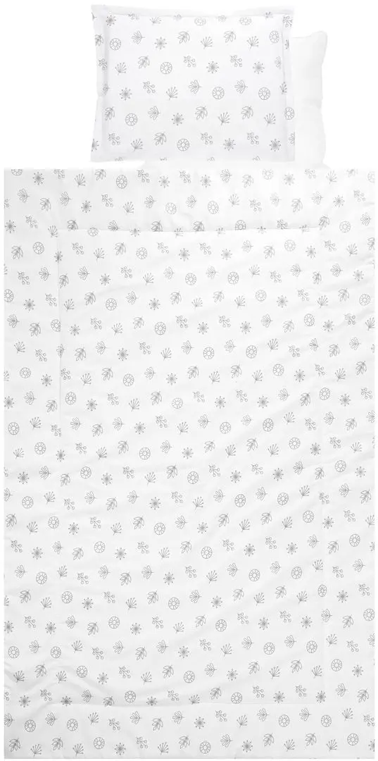 Детское постельное белье Bertoni (Lorelli) Lily Ranforce Abstract Leaves (Grey/Beige) - 3