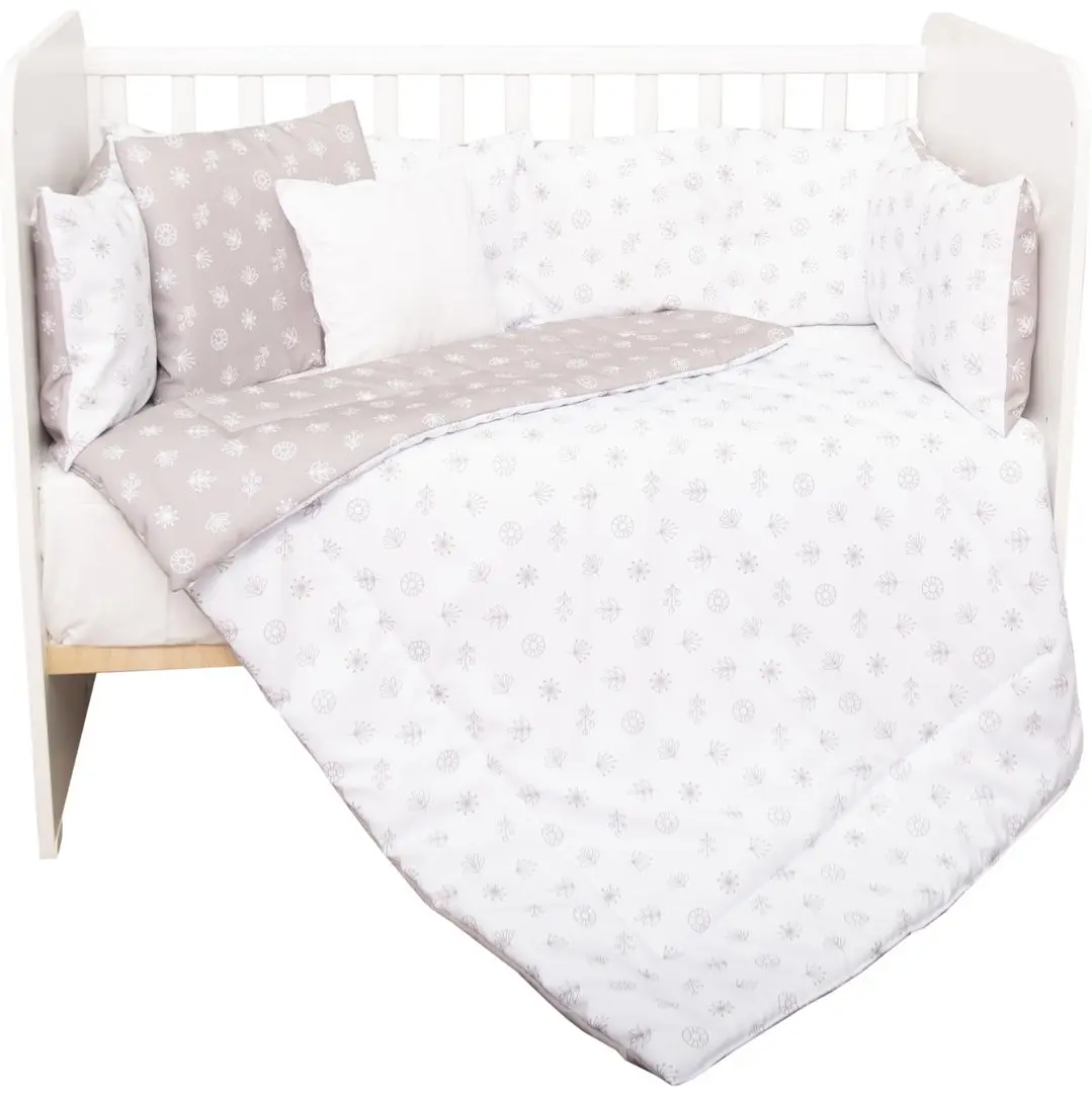 Детское постельное белье Bertoni (Lorelli) Lily Ranforce Abstract Leaves (Grey/Beige)