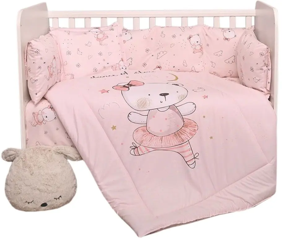 Детское постельное белье Bertoni (Lorelli) Lily Ranforce Ballerina Bear (Pink)