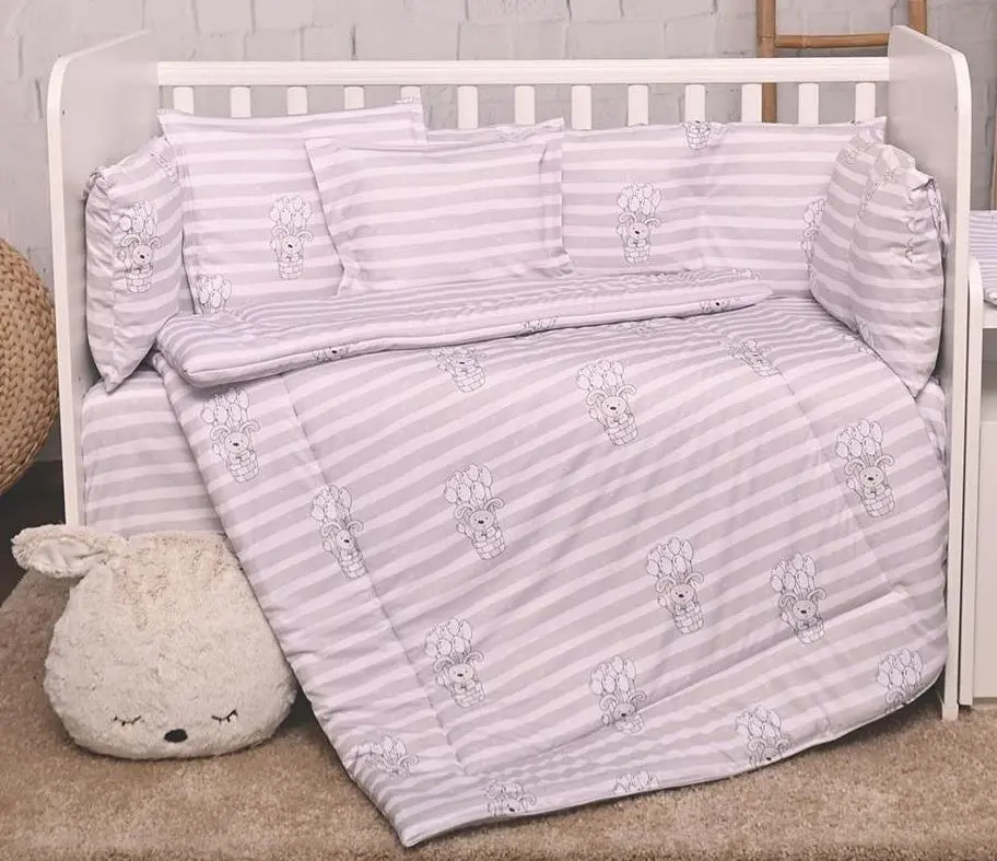 Детское постельное белье Bertoni (Lorelli) Lily Ranforce Striped (Grey)