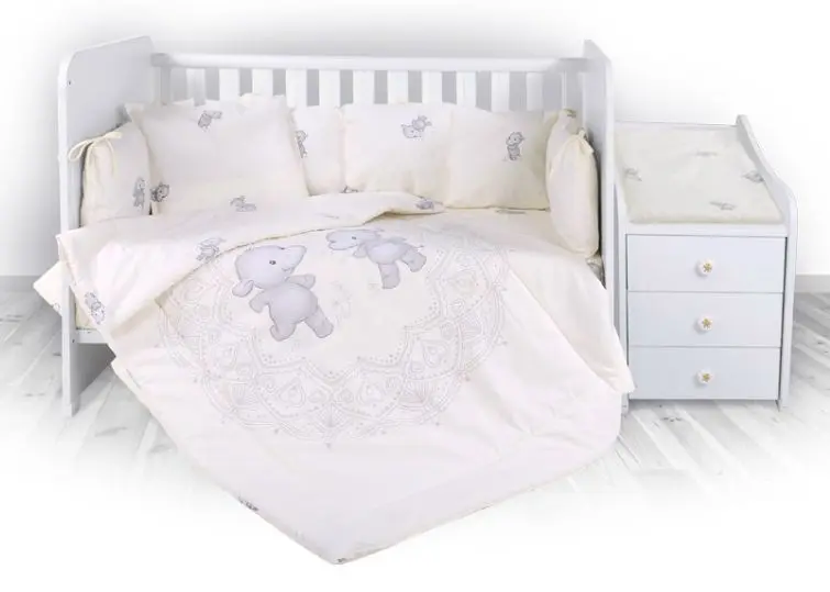 Lenjerie de pat Bertoni (Lorelli) Trend Ranforce Set Happy Hippo Beige (20800053601)
