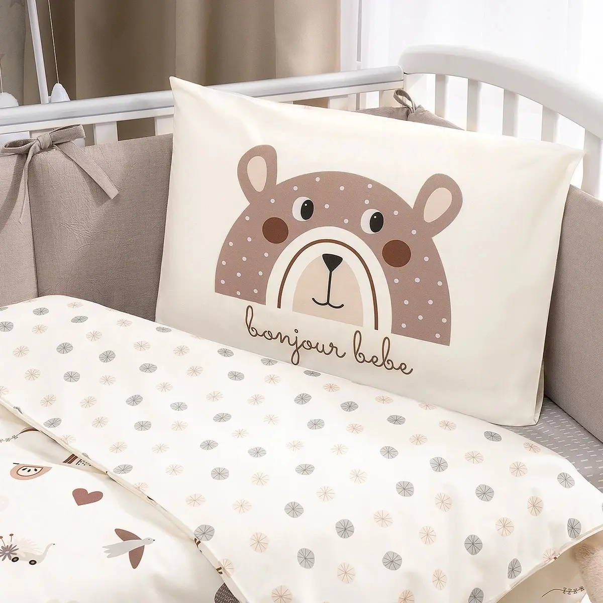 Детское постельное белье Perina Bonjour Bebe 60x120 (Sand) - 5