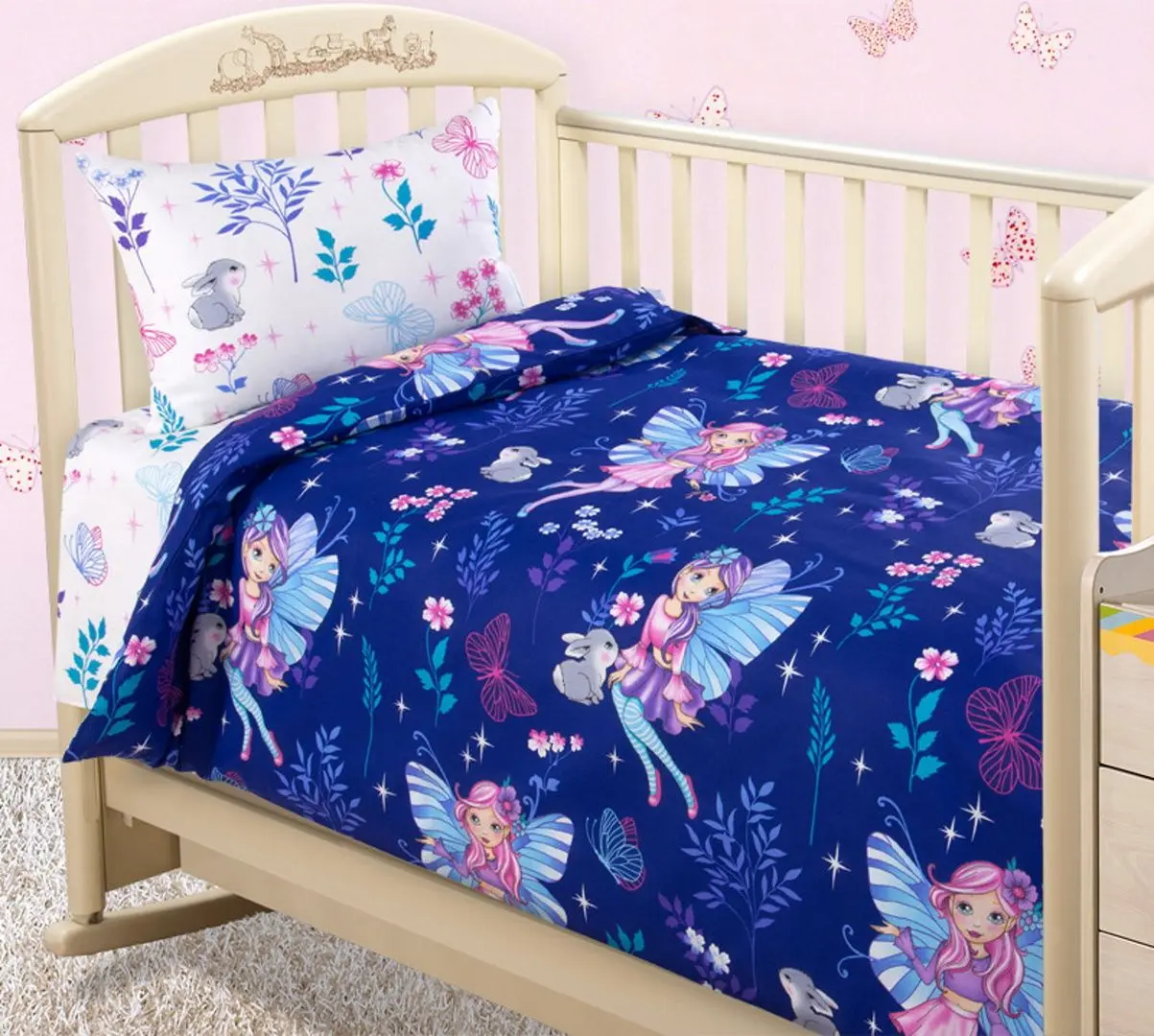 Детское постельное белье Cottony Nimfe de Padure Percale 1P