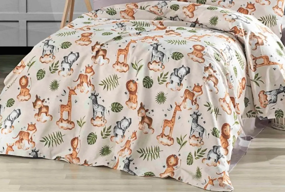 Постельное белье Cottony Animalute 1P (Latte)