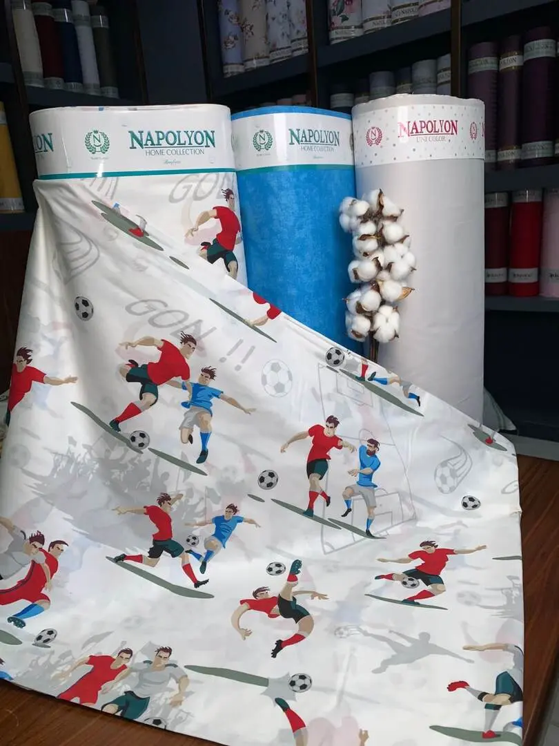 Постельное белье Cottony Fotbalistii 2P (White/Multicolor)