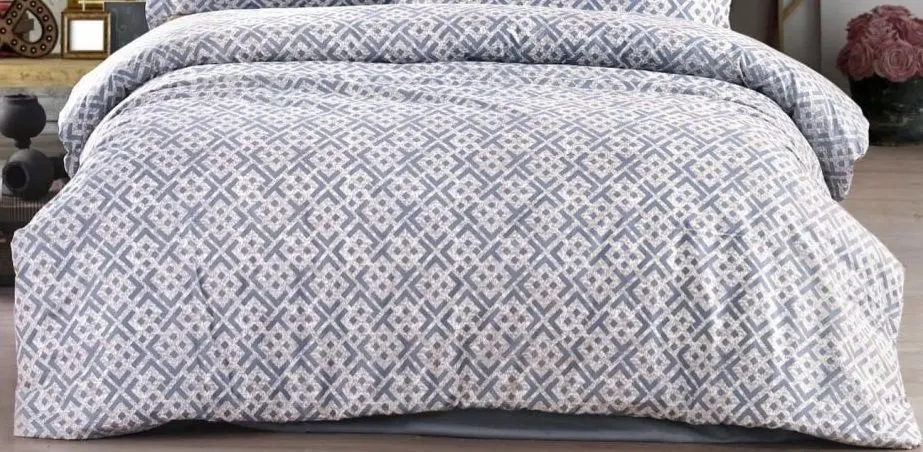 Постельное белье Cottony Labirint Euro (White/Grey)