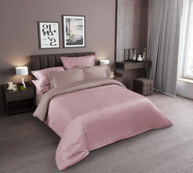 Постельное белье Cottony Mocc and Mouve Euro (Pink/Mocca)