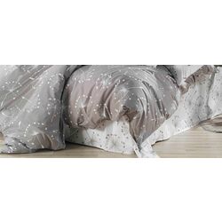 Постельное белье Cottony Papadie cu Inimioare 2P (Grey) Thumb