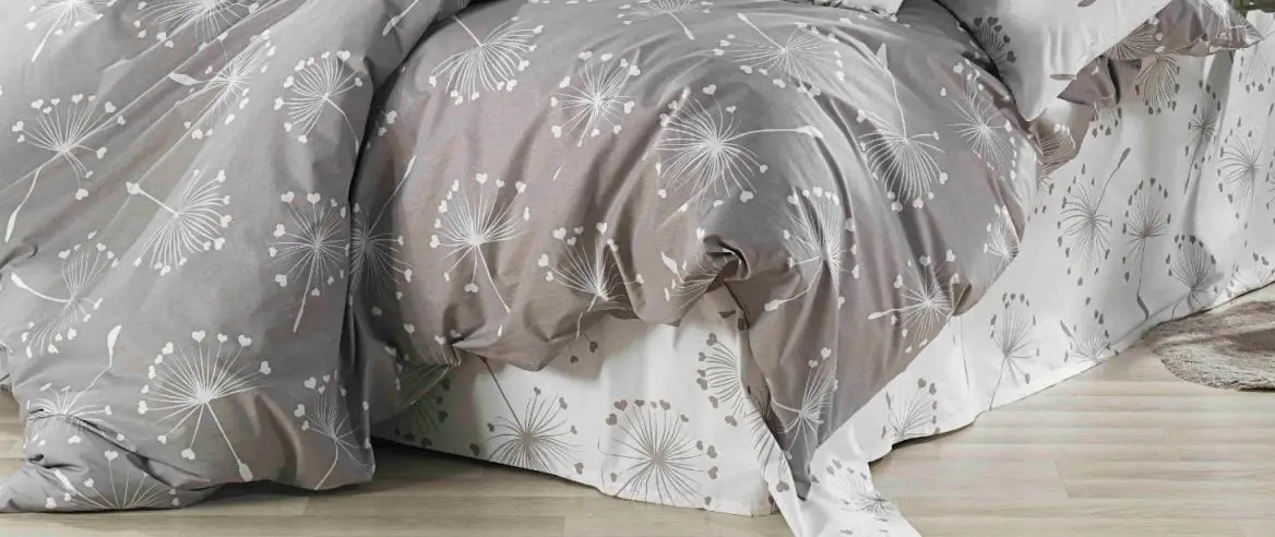 Постельное белье Cottony Papadie cu Inimioare 2P (Grey)