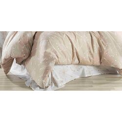 Постельное белье Cottony Papadie cu Inimioare Euro (Beige) Thumb