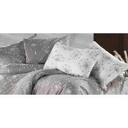 Постельное белье Cottony Papadie cu Inimioare Euro (Grey) Thumb