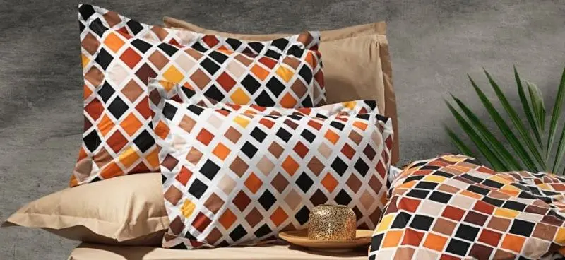 Постельное белье Cottony Romburi 2P (Orange/Brown)