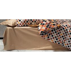 Постельное белье Cottony Romburi Euro (Orange/Brown) Thumb