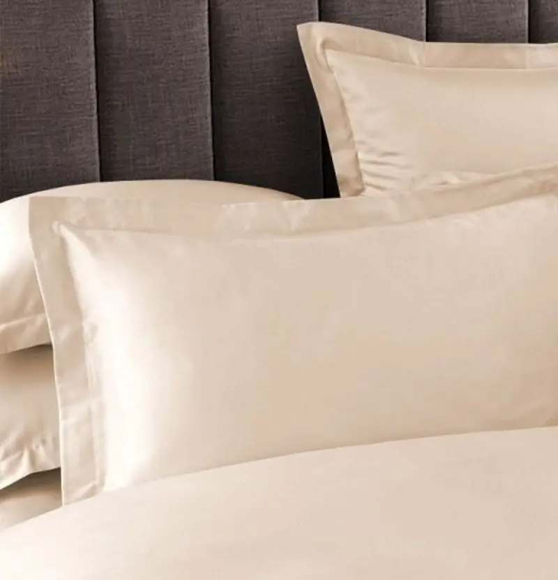 Lenjerie de pat Cottony Satin de Lux Bej Uniton 2P