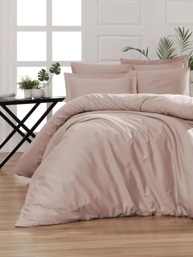 Постельное белье Cottony Satin de Lux Pink Uniton Euro